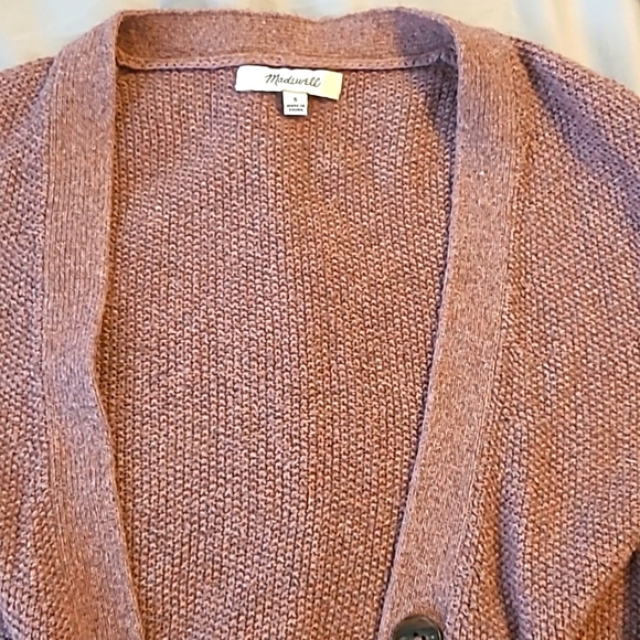 Madewell Women's Button Up Cardigan Size Small Dusty Pink - Picture 3 of 5